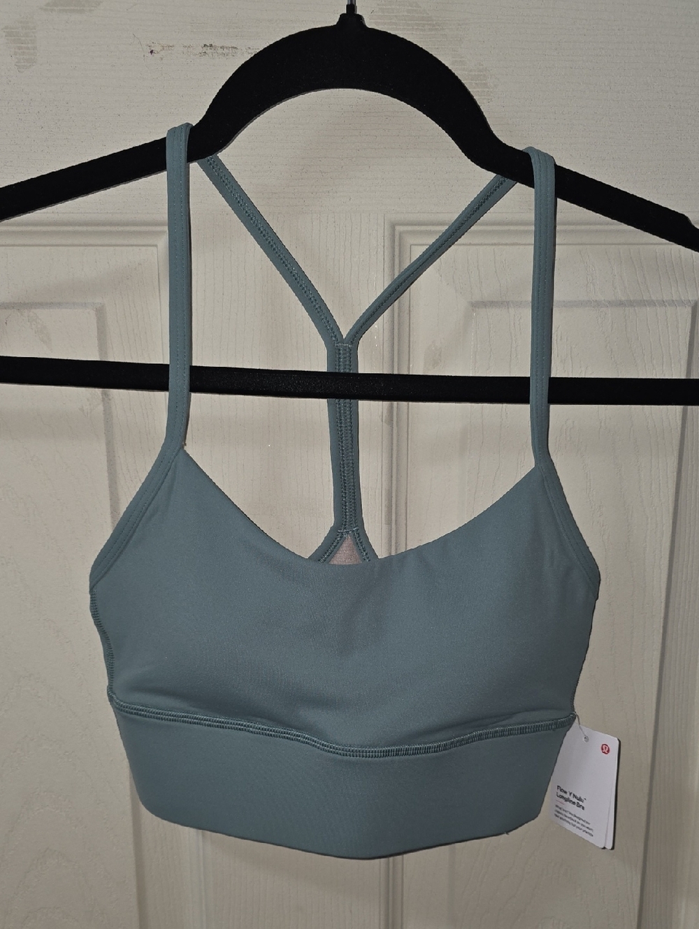 Lululemon Flow Y Nulu Longline Bra Size 2 in Crescent Blue